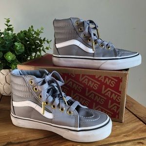 Vans Silver/Gold Nylon(S12 Kids)